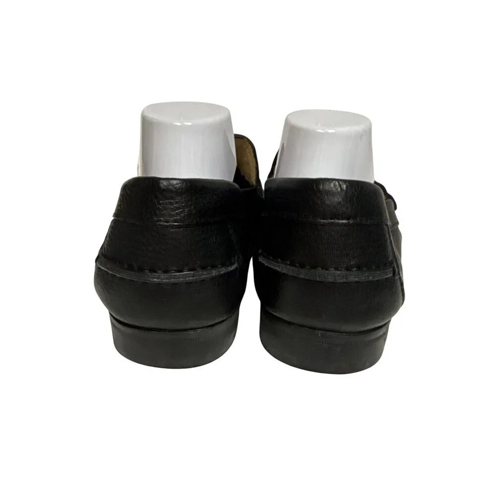 Marc Joseph Stafford Ave Men's Loafers Black Pebbled Leather Cushion Size 12
